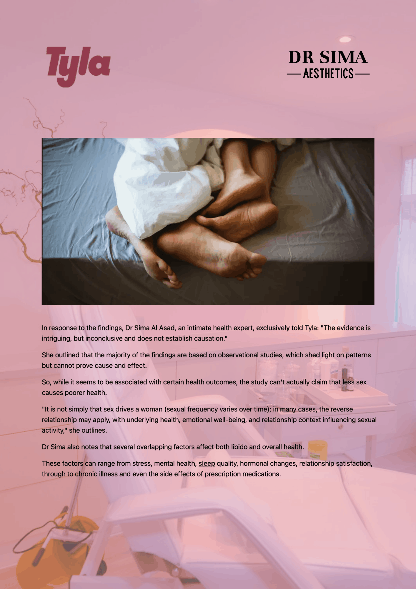 Gynaecologist responds to scientists' warning for women who have sex less than once a week